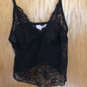Black lace top